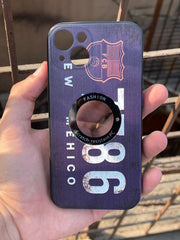iPhone "13" Silicone "Retro" Edition Case - Purple