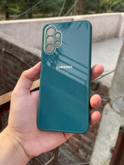 Samsung Galaxy "A13" Tempered Glass "Chrome" Case - Green