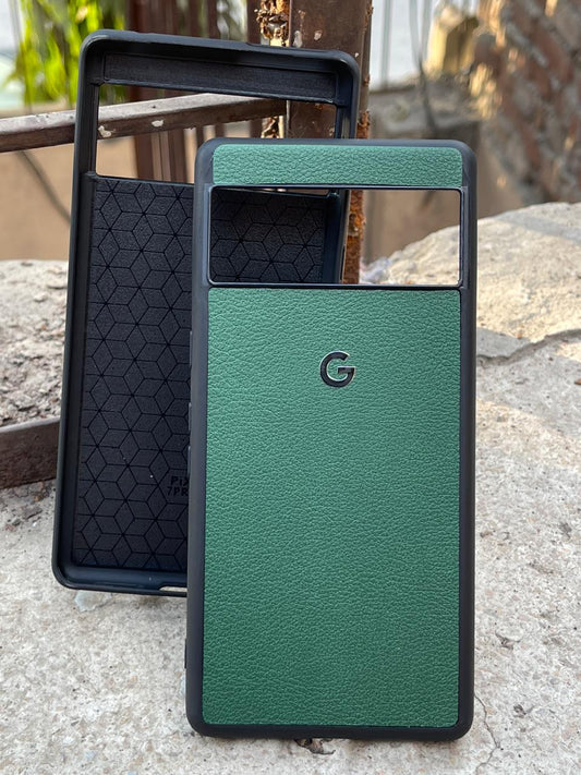 Google Pixel "7 Pro" Premium Leather Texture Case - Green