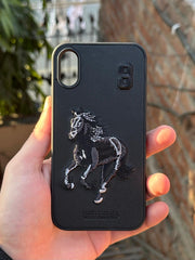 iPhone "X/XS" Polo Embroidered Case - Black