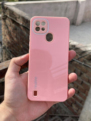 Realme "C21" Tempered Glass "Chrome" Case - Pink