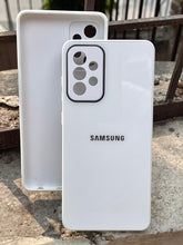 Samsung Galaxy "A72" Tempered Glass "Chrome" Case - White