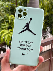 iPhone "11 Pro Max" Silicone "Yesterday You Said Tomorrow" Case - Lime