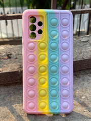 Samsung Galaxy "A72" Fidget Stress Release Pop-Up Case - Pink & Purple