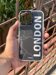 iPhone "13 Pro Max" Rainbow Translucent Shade Matte Case - London