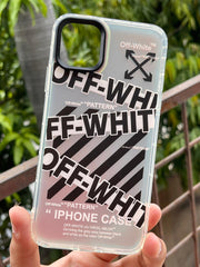 iPhone "11 Pro Max" Rainbow Translucent Shade Matte Case - OffWhite