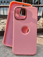iPhone "13 Pro Max" Premium Ring Silicone Case - Peach