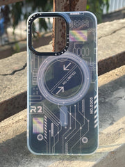iPhone "13 Pro" Translucent Circuit Case - Black