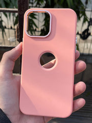 iPhone "13 Pro Max" Premium Ring Silicone Case - Peach