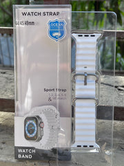Apple Watch Silicone "Ocean Band" - White