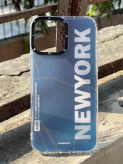 iPhone "13 Pro Max" Rainbow Translucent Shade Matte Case - NewYork