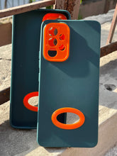 Samsung Galaxy "A53" Silicone "Holo Camera Ring" Case - Green