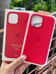 iPhone "12 Pro Max" MagSafe Silicone Case - Red