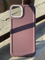 iPhone "13/14" Silicone "Camera Ring Retractable" Case - Purple