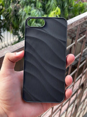 iPhone “7/8 Plus” Premium Silicone “Wavy” Case - Black