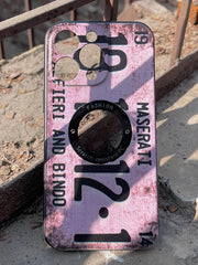 iPhone "13 Pro" Silicone "Retro" Edition Case - Light Purple