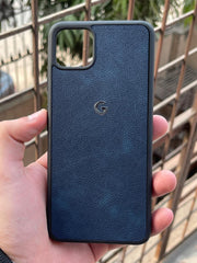 Google Pixel "4XL" Premium Leather Texture Case - Blue
