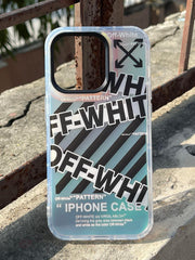 iPhone "14 Pro" Rainbow Translucent Shade Matte Case - OFFWHITE