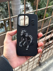 iPhone "13 Pro" Polo Embroidered Case - Black