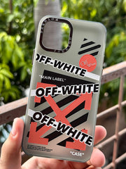 iPhone "11 Pro" Premium Matte "OFFWHITE" Case - Black