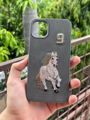 iPhone "11 Pro Max" Polo Embroidered Case - Gray