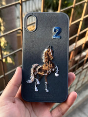 iPhone "XR" Polo Embroidered Case - Blue