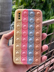 iPhone "XS Max" Fidget Stress Release Pop-Up Case - Brown