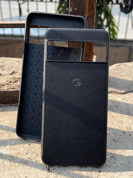 Google Pixel "8 Pro" Premium Leather Texture Case - Black