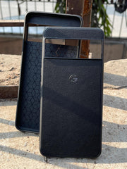 Google Pixel "8 Pro" Premium Leather Texture Case - Black