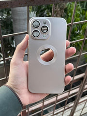 iPhone "14 Pro Max" Camera Glass Silicone Case - Rose Gold