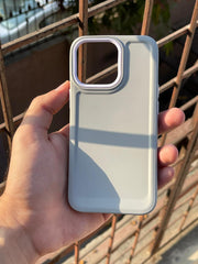 iPhone "13 Pro" Silicone "Camera Ring Retractable" Case - Gray