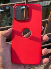 iPhone "14 Pro Max" Premium Ring Silicone Case - Red