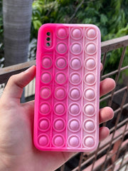 iPhone "XS Max" Fidget Stress Release Pop-Up Case - Pink