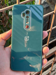 OnePlus "7 Pro/ 7T Pro/ 7T Pro McLaren" Tempered Glass "Chrome" Case - Green