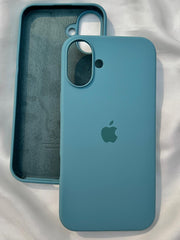 iPhone "16 Plus" Silicone Case "Teal Green"