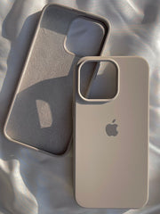 iPhone "15 Pro Max" Silicone Case "Titanium Gray"