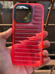 iPhone "14 Pro" Translucent Jump Style Silicone Case - Pink