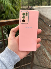 Oppo "Reno 6 Pro" Tempered Glass "Chrome" Case - Pink
