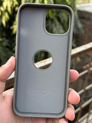 iPhone "15" Spigen Premium Woven Stitched Case - Gray