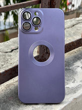iPhone "13 Pro Max" Camera Glass Silicone Case - Deep Purple