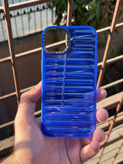 iPhone "13/14" Translucent Jump Style Silicone Case - Navy Blue