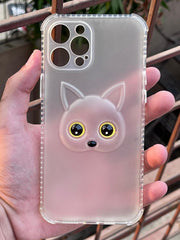iPhone "12 Pro Max" Q-Series "Cat Edition" Case - White