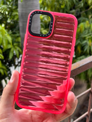 iPhone "12/12 Pro" Translucent Jump Style Silicone Case - Pink