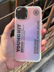 iPhone "14 Plus" Rainbow Translucent Shade Matte Case - YoungKit