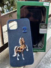 iPhone "11 Pro Max" Polo Embroidered Case - Blue