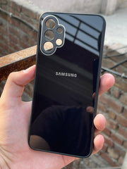 Samsung Galaxy "A13" Tempered Glass "Chrome" Case - Black