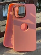iPhone "14 Pro Max" Premium Ring Silicone Case - Peach