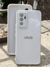 Vivo "V23E" Tempered Glass "Solid" Case - White