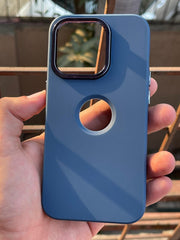 iPhone "14 Pro" Premium Ring Silicone Case - Dark Blue