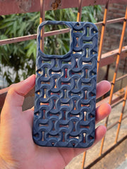 iPhone "14 Pro Max" Premium Silicone "Heat Dissipation" Case - Dark Blue